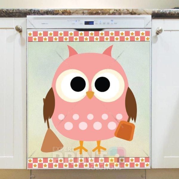 Cleaning Owl Dishwasher Sticker