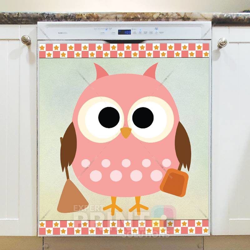 Cleaning Owl Dishwasher Sticker