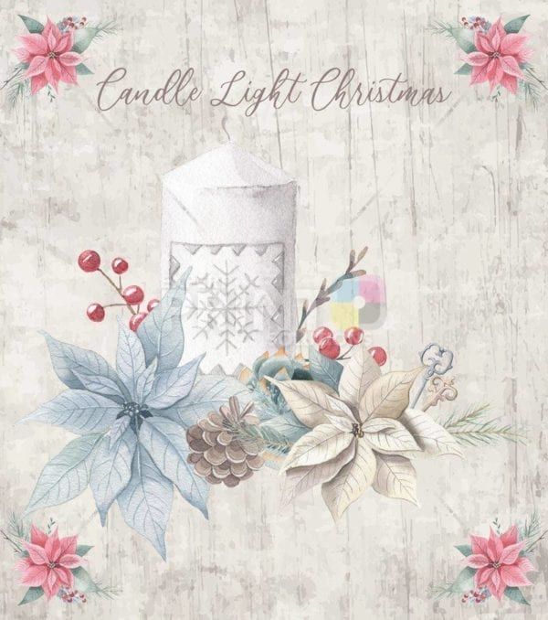 Christmas - Winter Dreams #3 - Candle Light Christmas Dishwasher Sticker