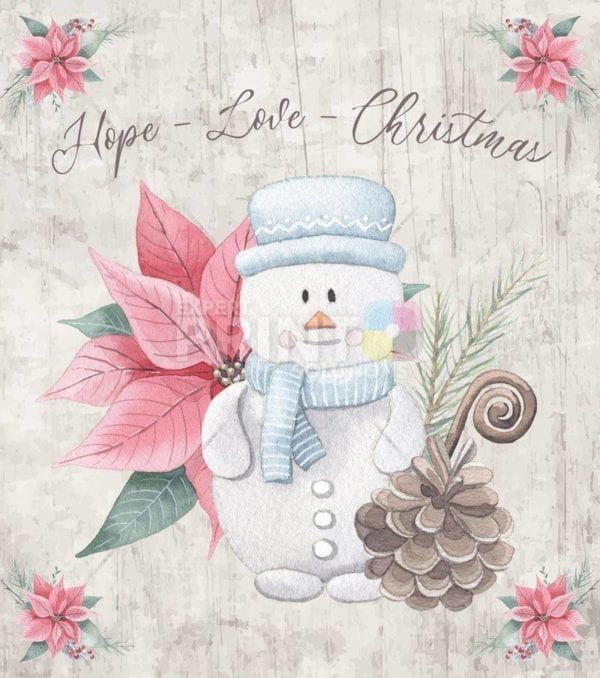 Christmas - Winter Dreams #2 - Hope - Love - Christmas Dishwasher Sticker