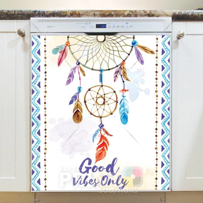 Native Dreamcatcher - Good Vibes Only Dishwasher Sticker