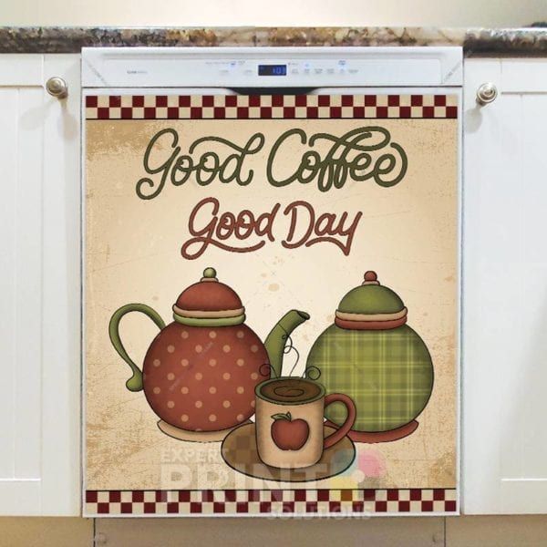 Good Coffee - Good Day Dishwasher Sticker
