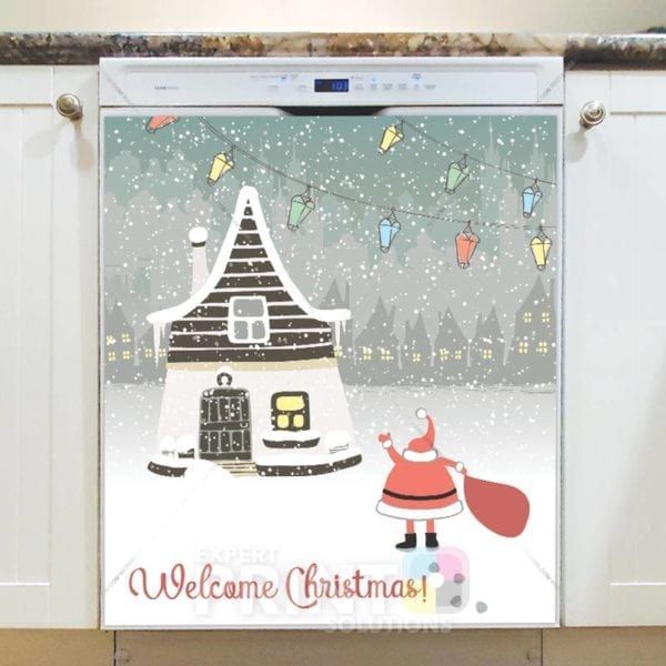 Christmas - Welcome Christmas! Dishwasher Sticker