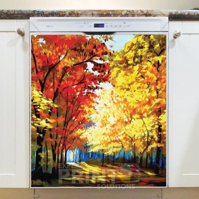 Colors of Fall Dishwasher Sticker