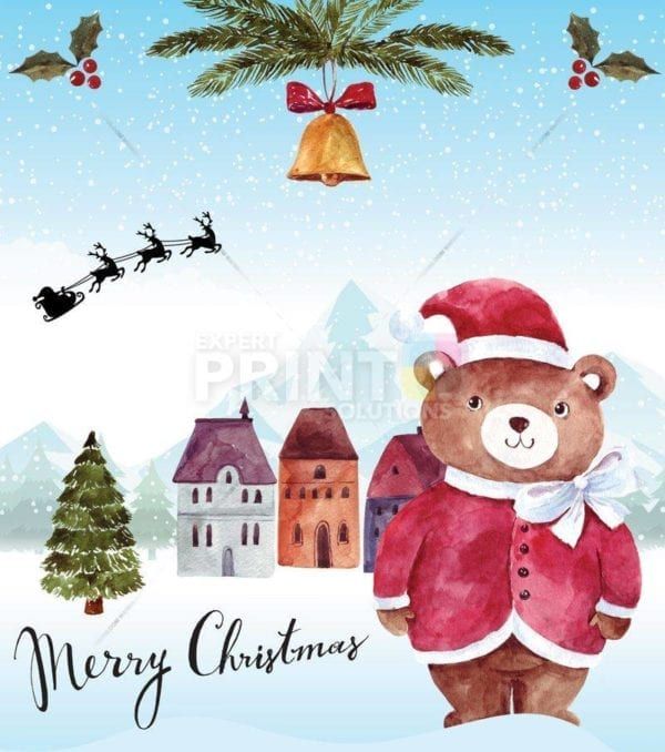 Christmas in the Woods #20 - Merry Christmas Dishwasher Sticker