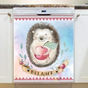 Cute Ethnic Hedgehog - Dreamer Dishwasher Sticker