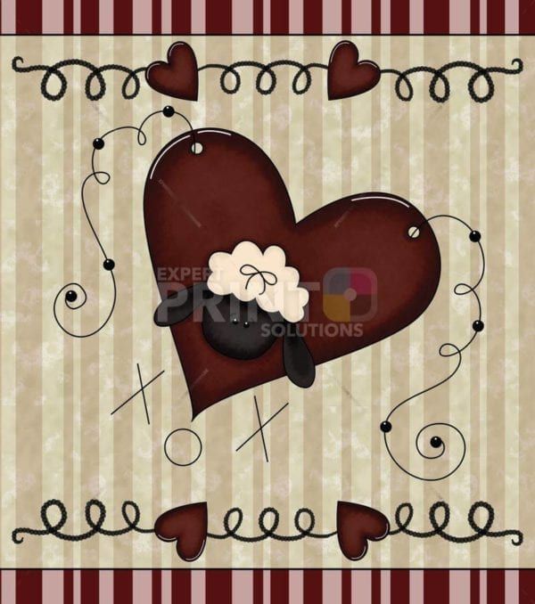 Cute Love Sheep #1 Dishwasher Sticker