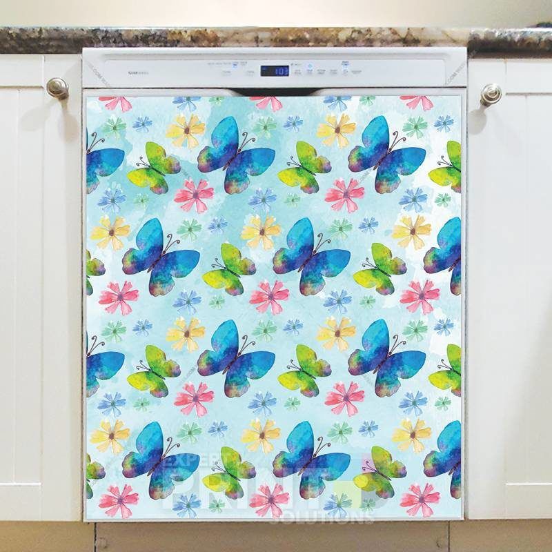 Colorful Butterflies #6 Dishwasher Sticker