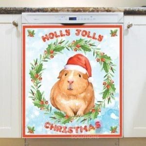 Christmas - Holly Jolly Animals #2 - Holly Jolly Christmas Dishwasher Sticker