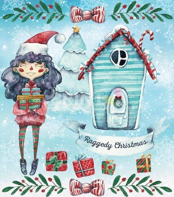 Christmas - Raggedy Christmas #2 Dishwasher Sticker