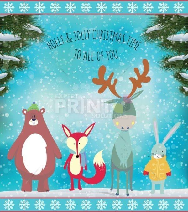 Christmas - Friends of Santa - Holly & Jolly Christmas Time To All of You Dishwasher Sticker