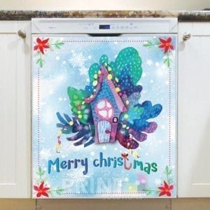 Christmas in the Woods #5 - Merry Christmas Dishwasher Sticker