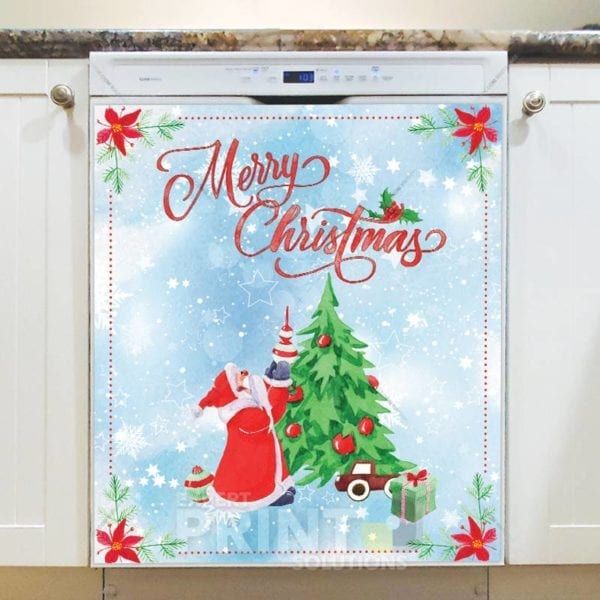 Christmas in the Woods #3 - Merry Christmas Dishwasher Sticker