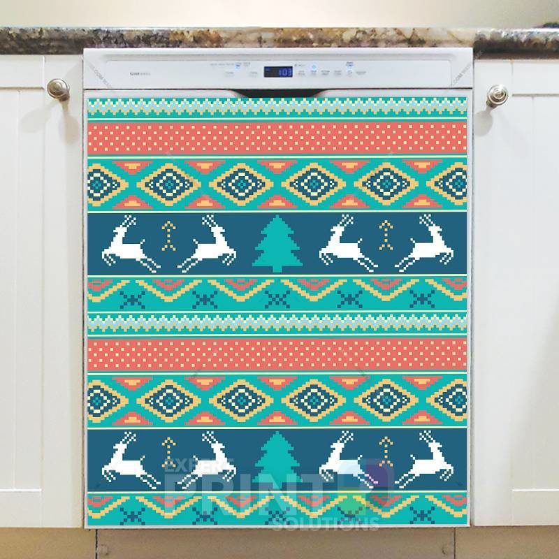 Christmas - Scandinavian Christmas Design Dishwasher Sticker