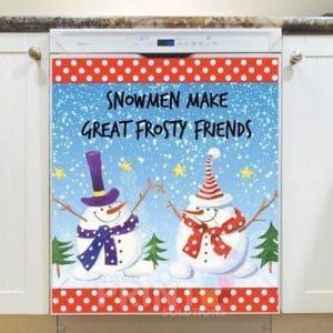 Christmas - Great Frosty Friends - Snowmen Make Great Frosty Friends Dishwasher Sticker