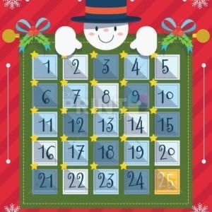Christmas - Christmas Calendar #15 Dishwasher Sticker