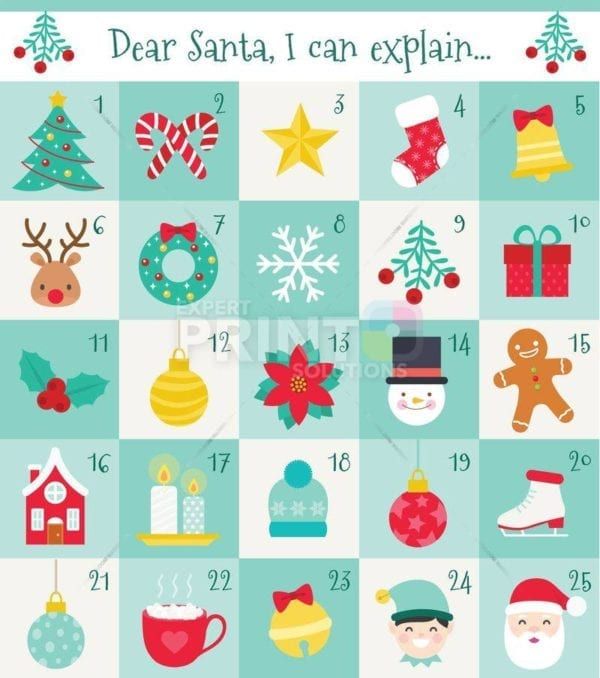 Christmas - Christmas Calendar #13 - Dear Santa, I can explain Dishwasher Sticker