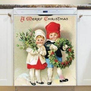 Christmas - Victorian Holiday #15 - A Merry Christmas Dishwasher Sticker