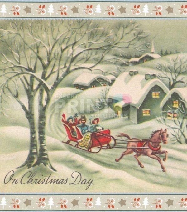 Christmas - Victorian Holiday #6 - On Christmas Day Dishwasher Sticker