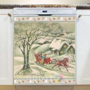 Christmas - Victorian Holiday #6 - On Christmas Day Dishwasher Sticker