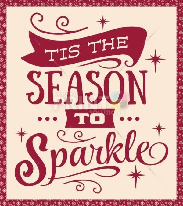 Christmas - Tis the season to sparkle Dishwasher Sticker