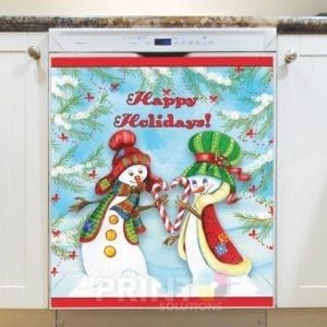Christmas - Christmas in the Magical Forest #5 - Happy Holidays Dishwasher Sticker