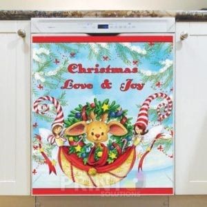 Christmas - Christmas in the Magical Forest - Christmas Love & Joy Dishwasher Sticker