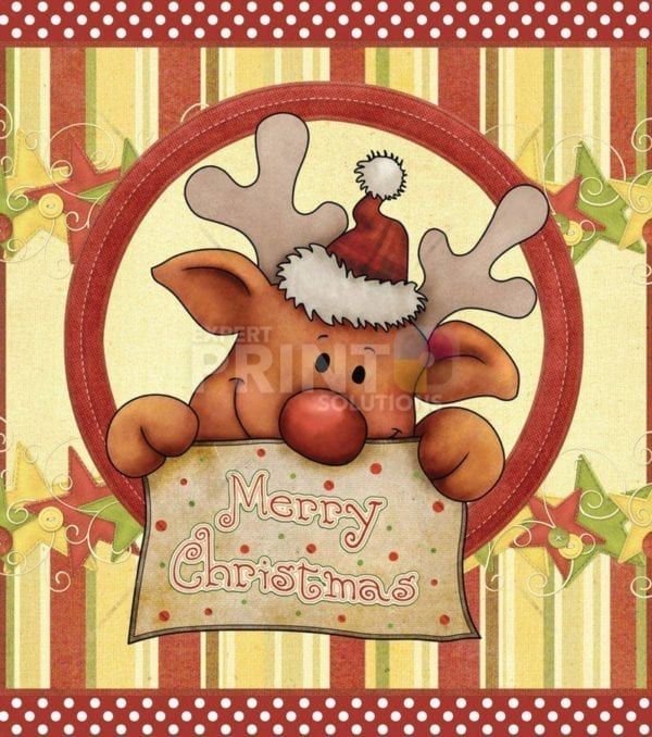 Christmas - Sweet Little Reindeer - Merry Christmas Dishwasher Sticker