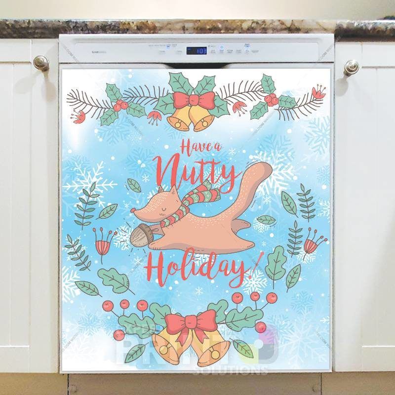 Woodland Christmas #9 - Have a Nutty Holiday Dishwasher Sticker