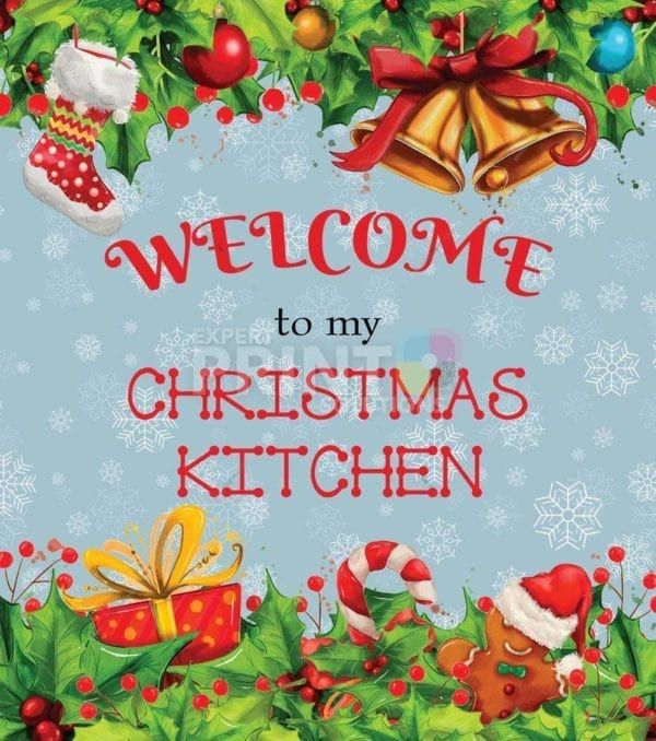 Christmas - Welcome to my Christmas Kitchen Dishwasher Sticker