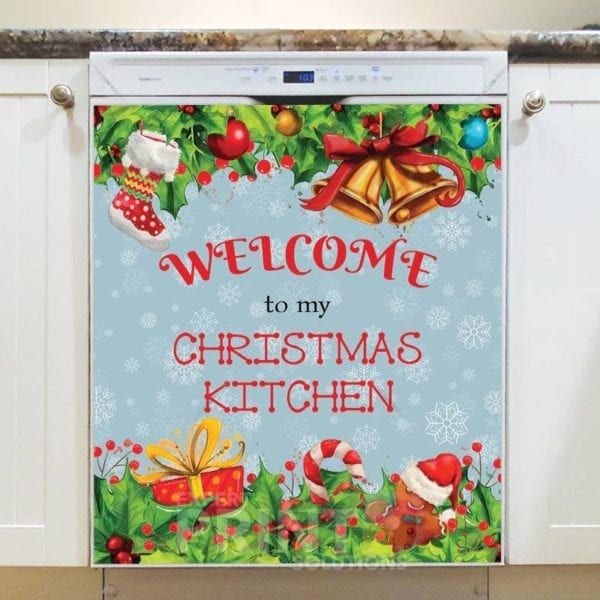 Christmas - Welcome to my Christmas Kitchen Dishwasher Sticker