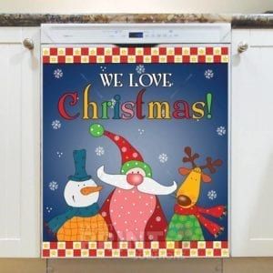 Christmas - We Love Christmas! Dishwasher Sticker
