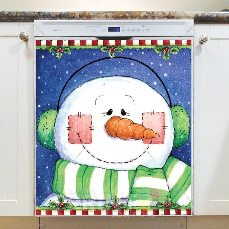 Christmas - Sweet Christmas Snowman Dishwasher Sticker