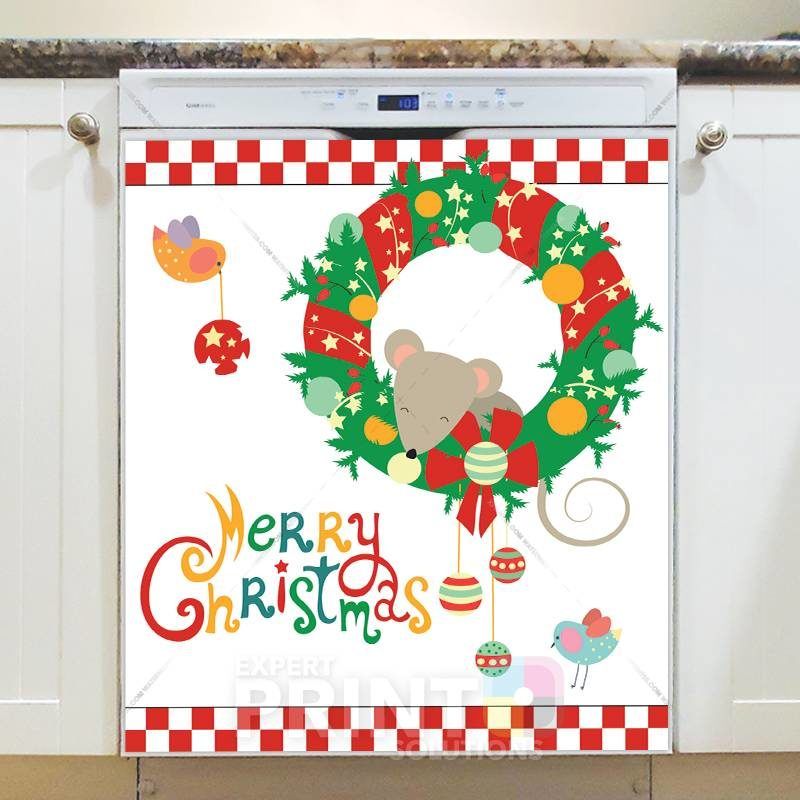 Christmas - Little Critters' Christmas #2 - Merry Christmas Dishwasher Sticker