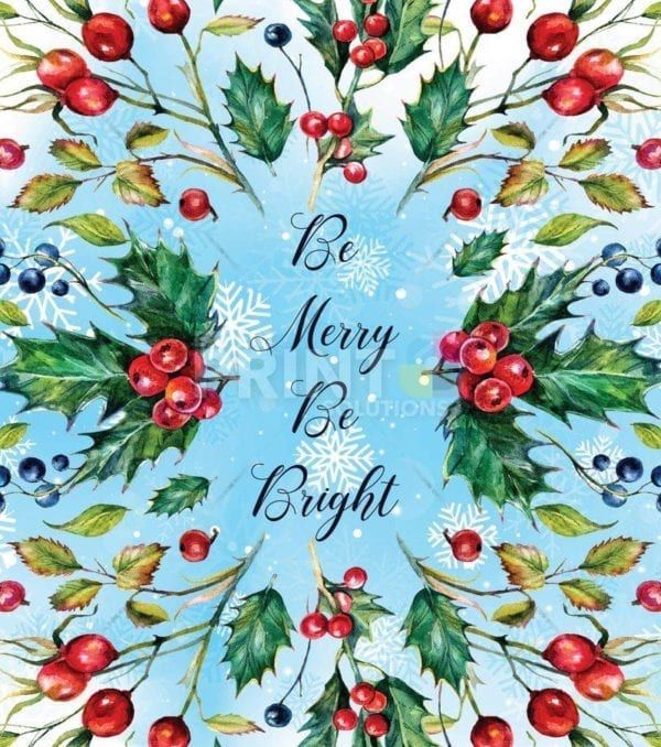 Christmas - Be Merry Be Bright Dishwasher Sticker