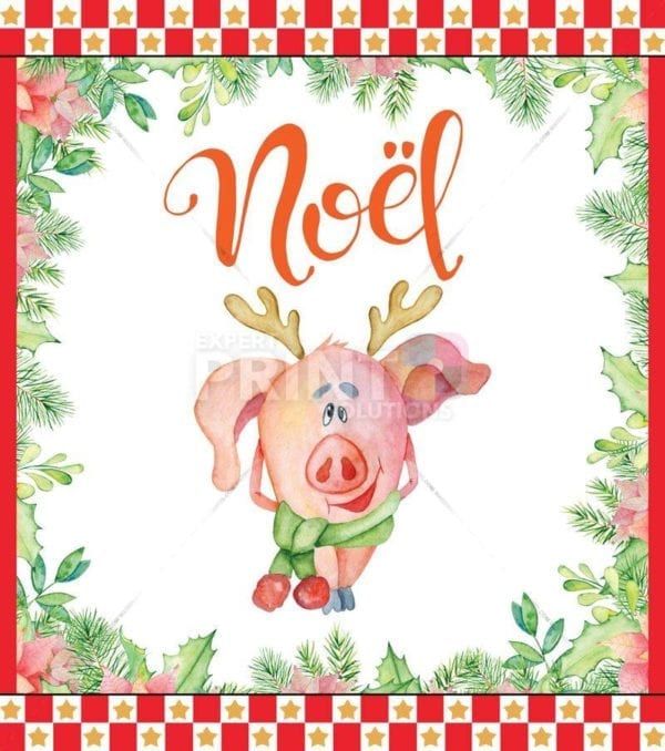 Cute Piggies' Christmas #3 - Noel Dishwasher Sticker
