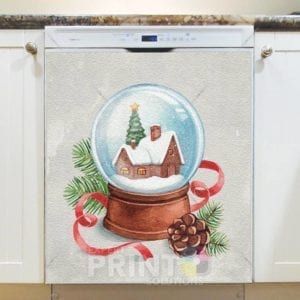 Christmas - Beautiful Snowglobe Dishwasher Sticker