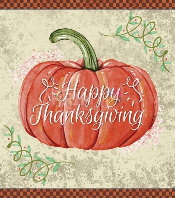 Happy Thanksgiving Pumpkin #2 Dishwasher Sticker