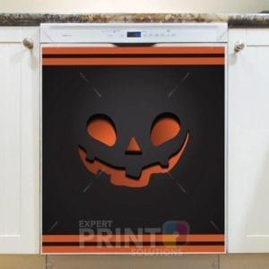 Scary Pumpkin Face Dishwasher Sticker