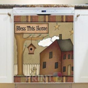 Prim Country Home - Bless This Home Dishwasher Sticker