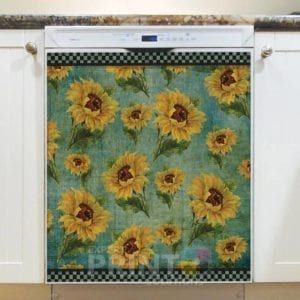 Beautiful Sunflowers #1 Dishwasher Sticker