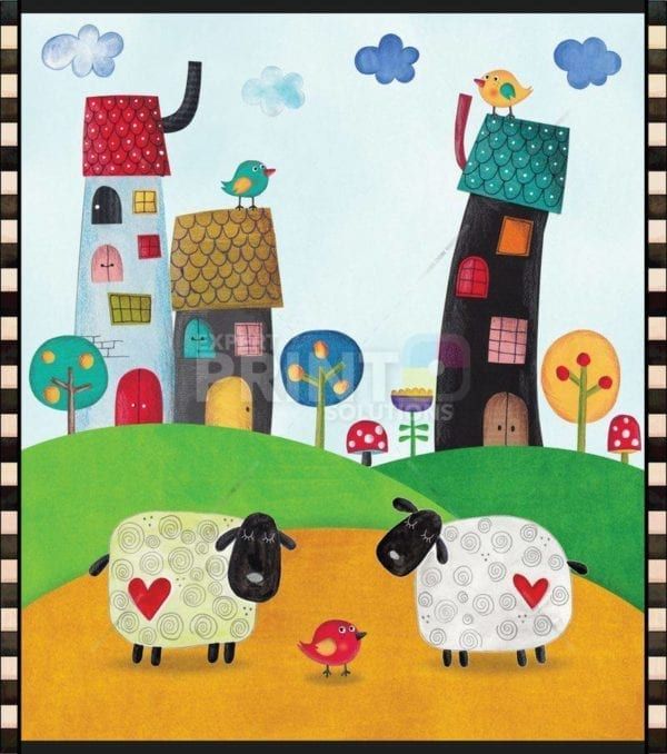 Cute Prim Country Life Dishwasher Sticker
