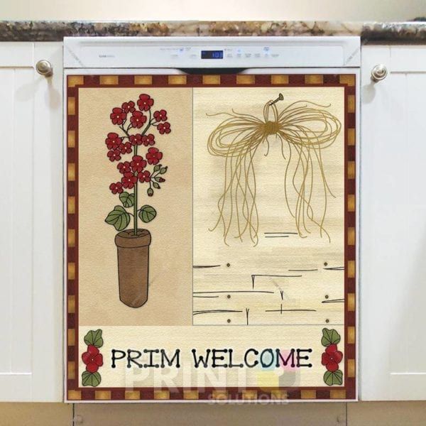 Prim Welcome Dishwasher Sticker