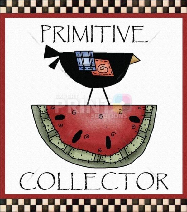 Primitive Collector Dishwasher Sticker