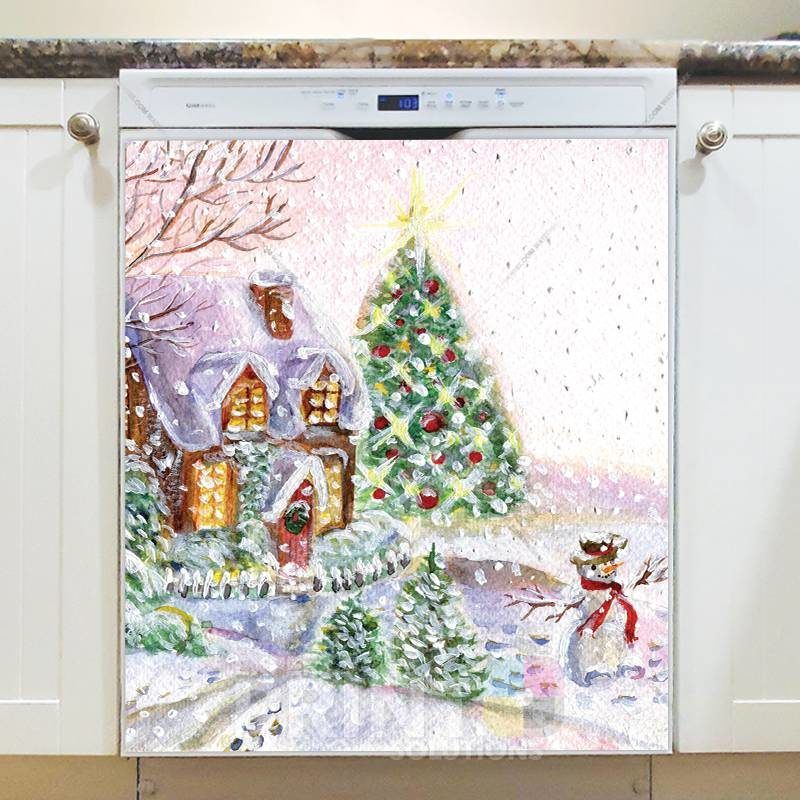 Beautiful Christmas Morning Dishwasher Sticker
