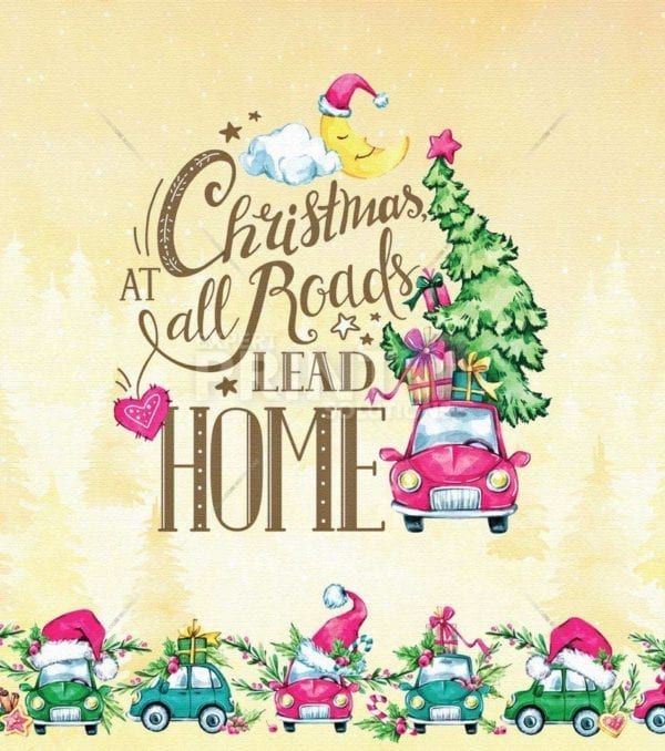 Let it Snow #1 - Christmas at all roads lead home Dishwasher Sticker