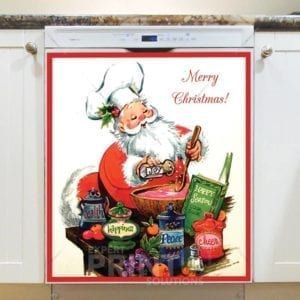 Santa's Kitchen - Merry Christmas Dishwasher Sticker