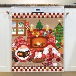 Christmas Gnomes Home Dishwasher Sticker