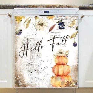 Vintage Autumn - Hello Fall Dishwasher Sticker
