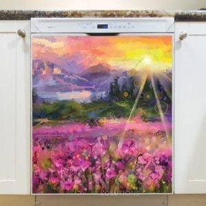 Sunrise Over the Wildflowers Meadow Dishwasher Sticker